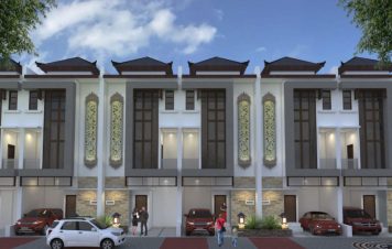 Deretan rumah di Wijaya Town House