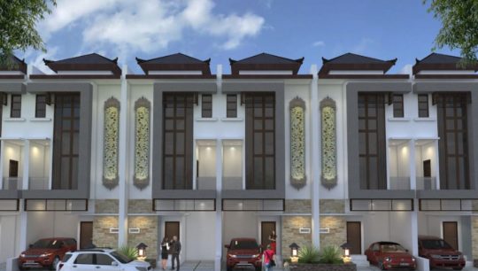 Deretan rumah di Wijaya Town House