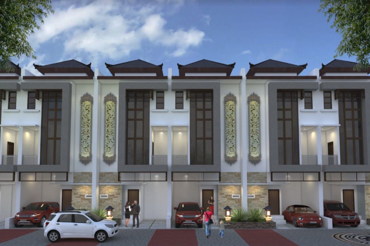 Deretan rumah di Wijaya Town House