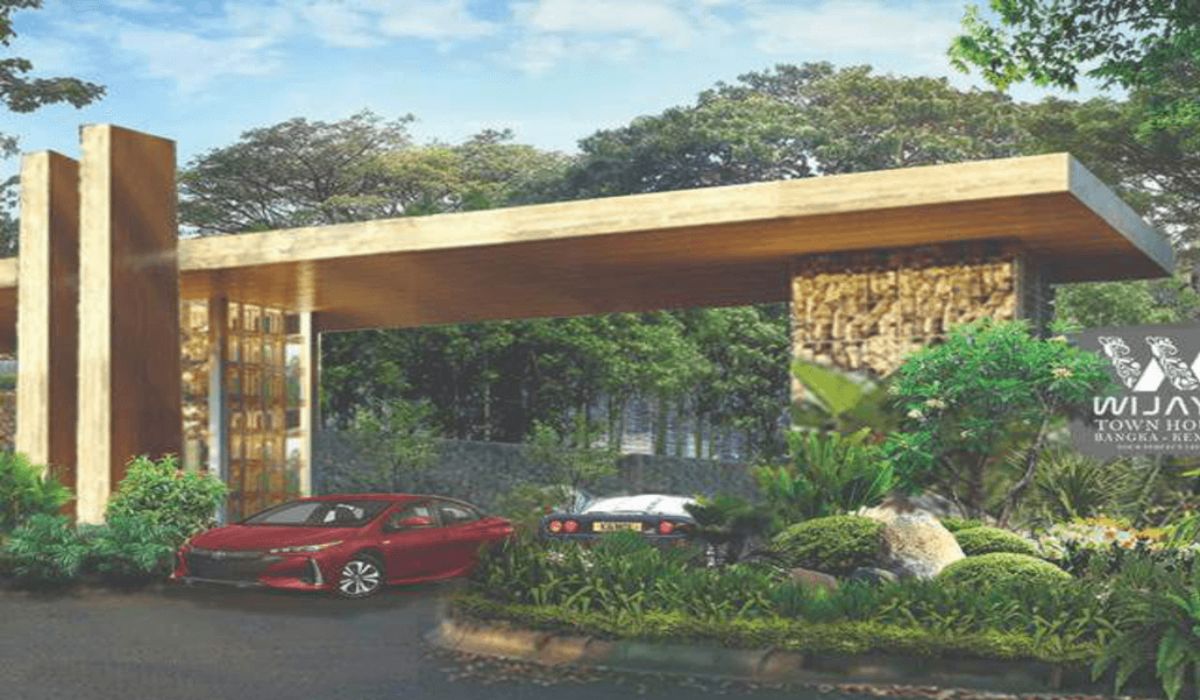 Gerbang perumahan Wijaya Town House